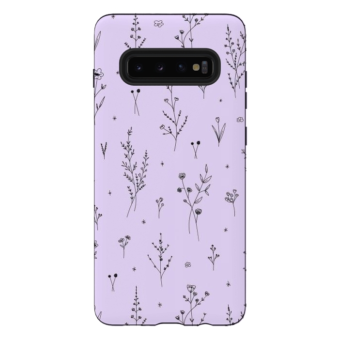 Galaxy S10 plus StrongFit Magic Wildflowers by Anis Illustration