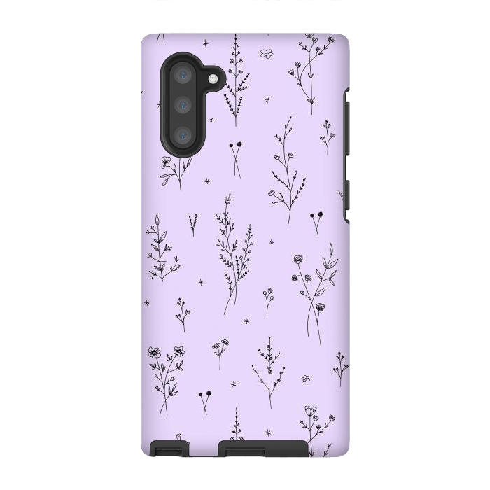 Galaxy Note 10 StrongFit Magic Wildflowers by Anis Illustration
