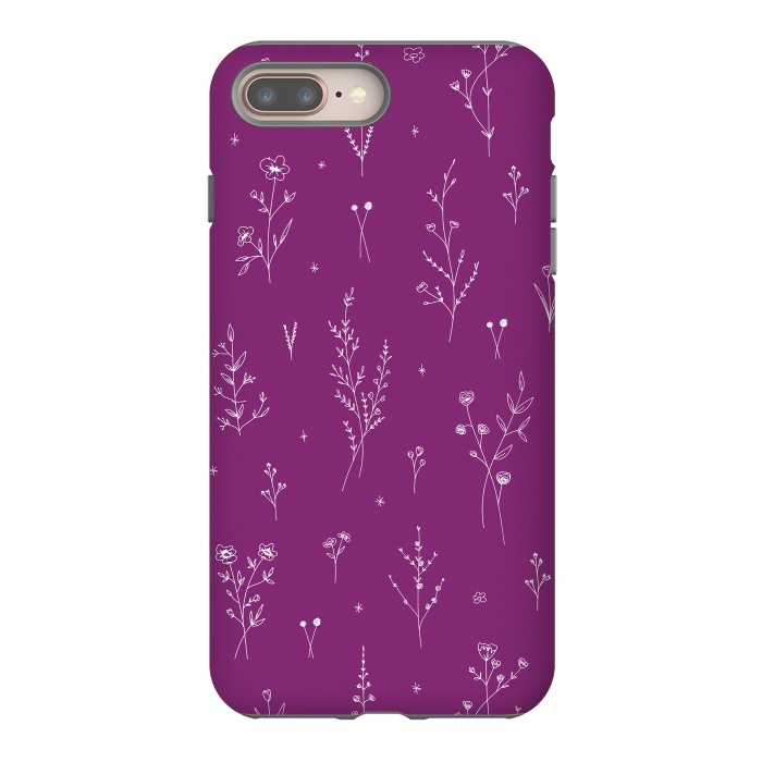 iPhone 7 plus StrongFit Magic Wine Wildflowers by Anis Illustration