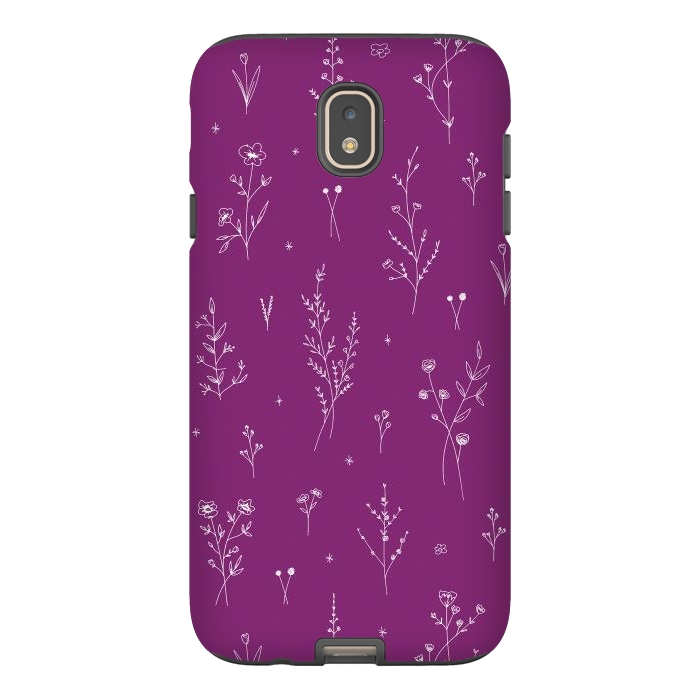 Galaxy J7 StrongFit Magic Wine Wildflowers by Anis Illustration