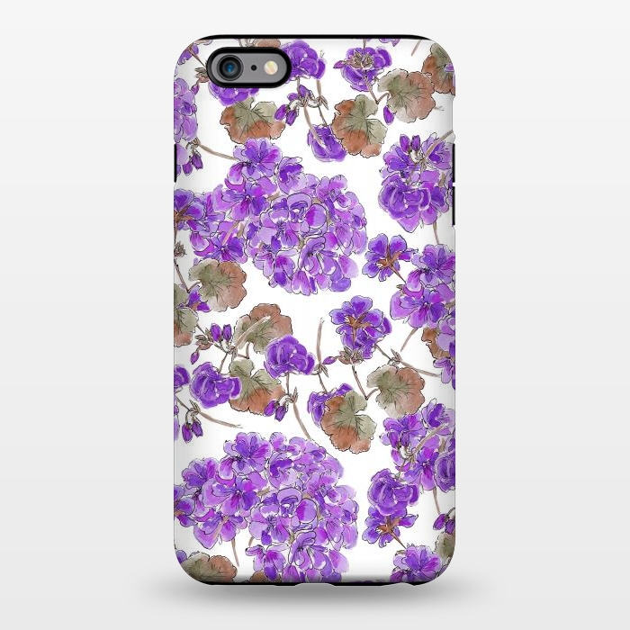 iPhone 6/6s plus StrongFit Purple Geranium by Anis Illustration