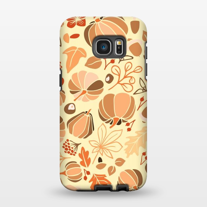 Galaxy S7 EDGE StrongFit Fall Fruits in Orange and Yellow by Paula Ohreen