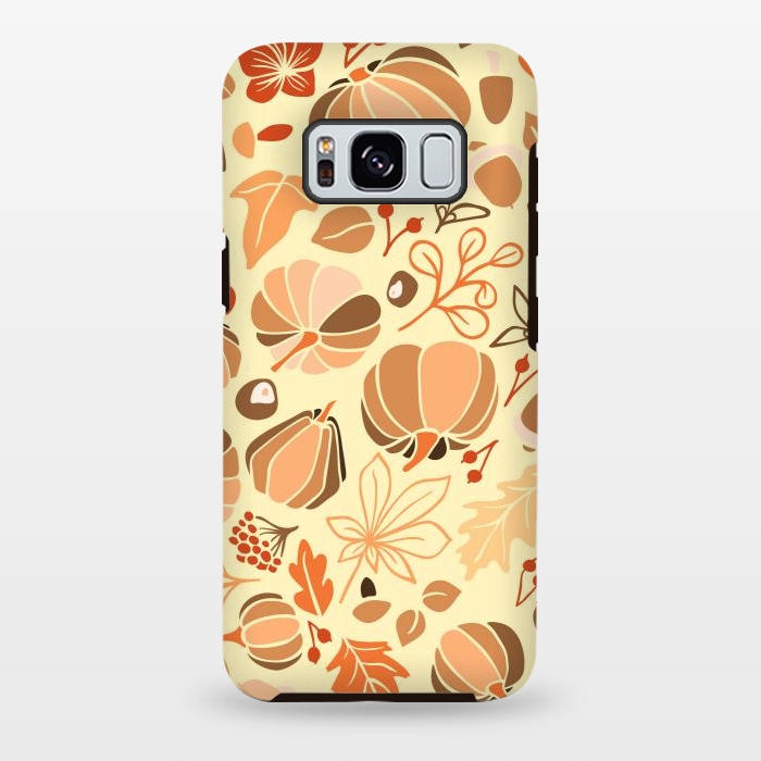 Galaxy S8 plus StrongFit Fall Fruits in Orange and Yellow by Paula Ohreen