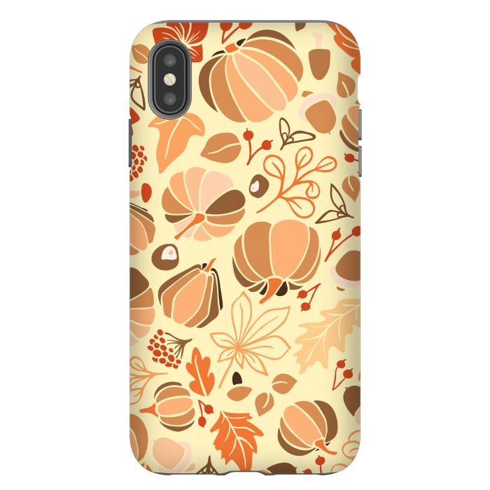 iPhone Xs Max StrongFit Fall Fruits in Orange and Yellow by Paula Ohreen
