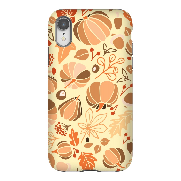 iPhone Xr StrongFit Fall Fruits in Orange and Yellow by Paula Ohreen