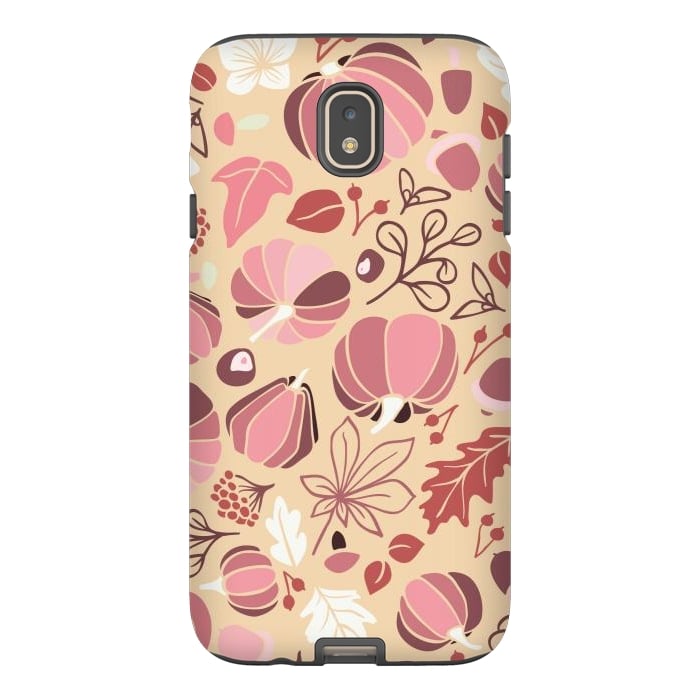 Galaxy J7 StrongFit Fall Fruits in Cream and Pink by Paula Ohreen