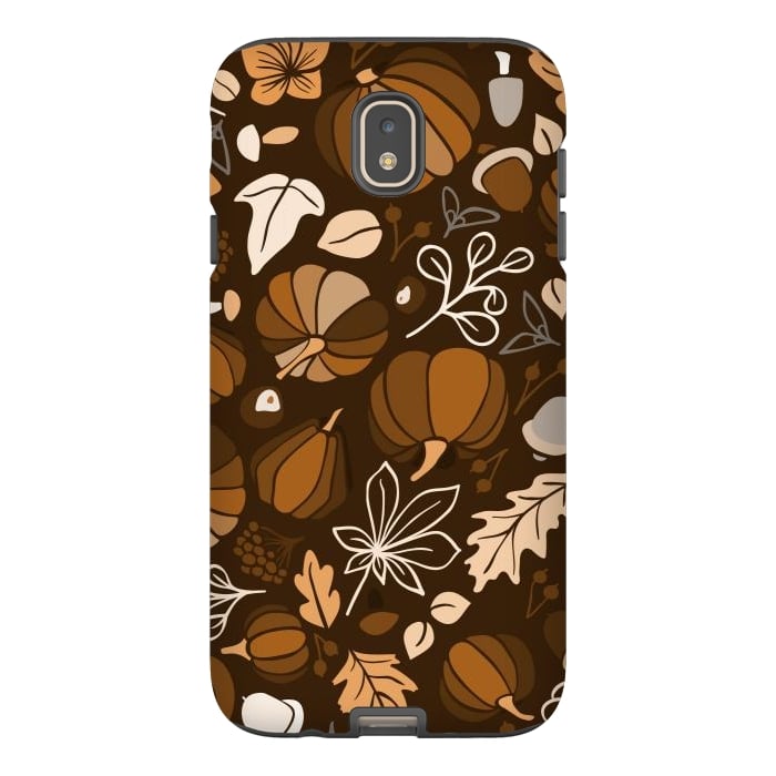 Galaxy J7 StrongFit Fall Fruits in Brown and Beige by Paula Ohreen