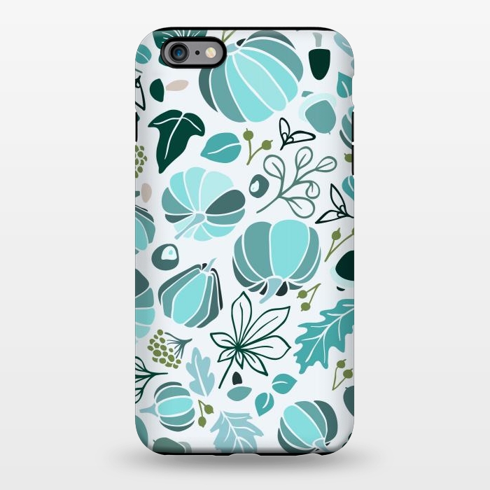 iPhone 6/6s plus StrongFit Fall Fruits in Blue and Green by Paula Ohreen