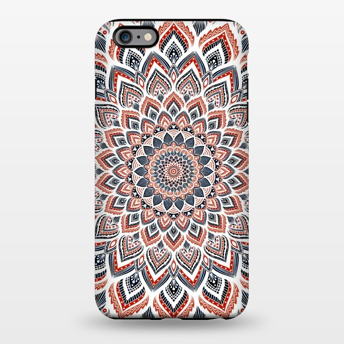 iPhone 6/6s plus StrongFit Blue red mandala by Jms
