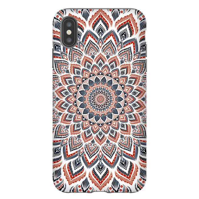 iPhone Xs Max StrongFit Blue red mandala by Jms