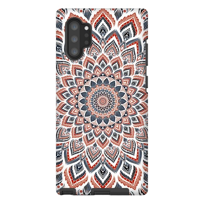 Galaxy Note 10 plus StrongFit Blue red mandala by Jms