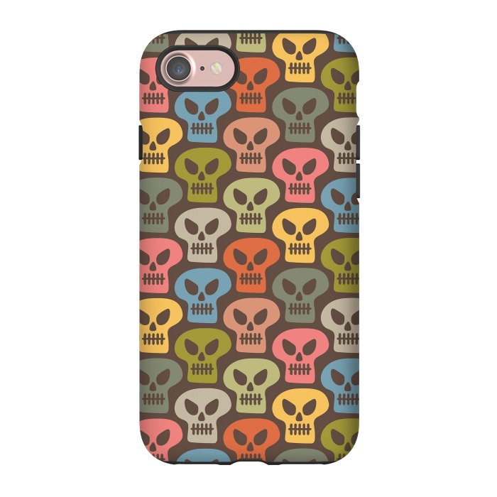 iPhone 7 StrongFit Skulls by Majoih