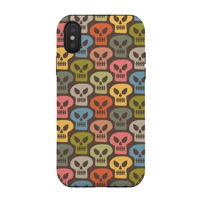 iPhone Xs / X StrongFit Skulls by Majoih