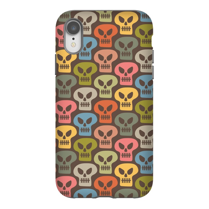 iPhone Xr StrongFit Skulls by Majoih