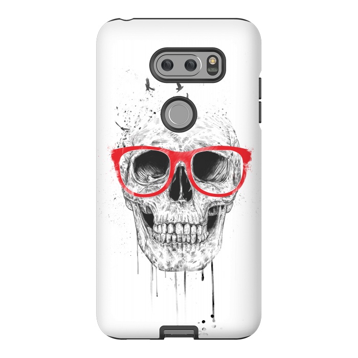 V30 StrongFit Skull with red glasses by Balazs Solti