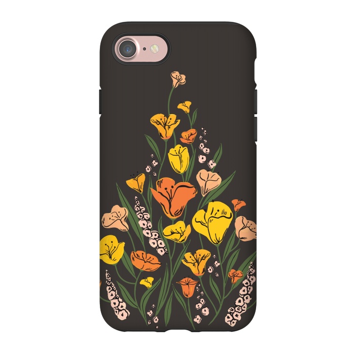 iPhone 7 StrongFit Wild Poppies by Melissa Lee