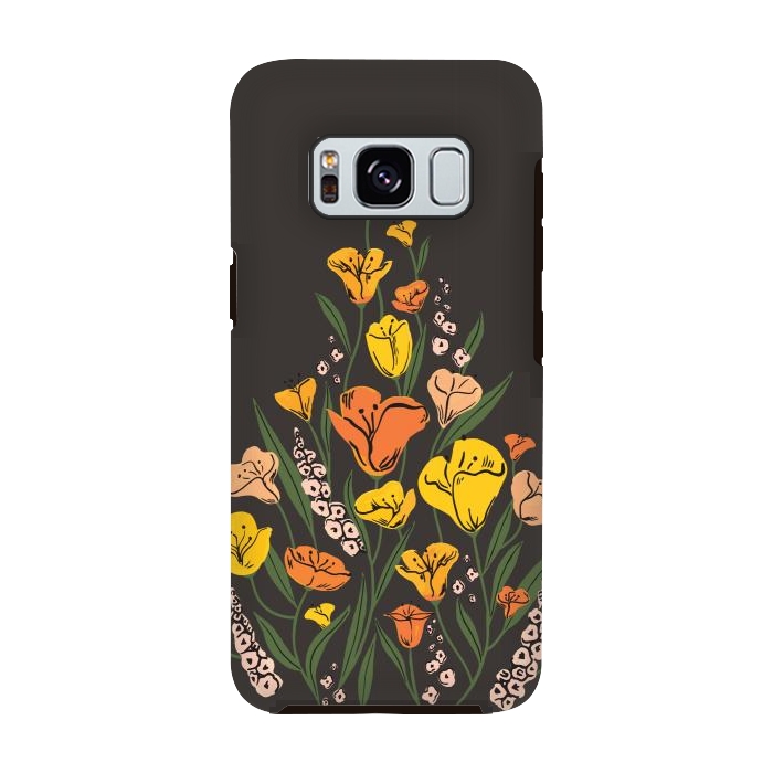 Galaxy S8 StrongFit Wild Poppies by Melissa Lee
