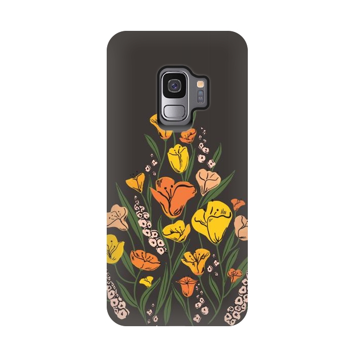 Galaxy S9 StrongFit Wild Poppies by Melissa Lee