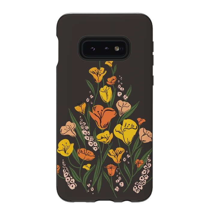 Galaxy S10e StrongFit Wild Poppies by Melissa Lee