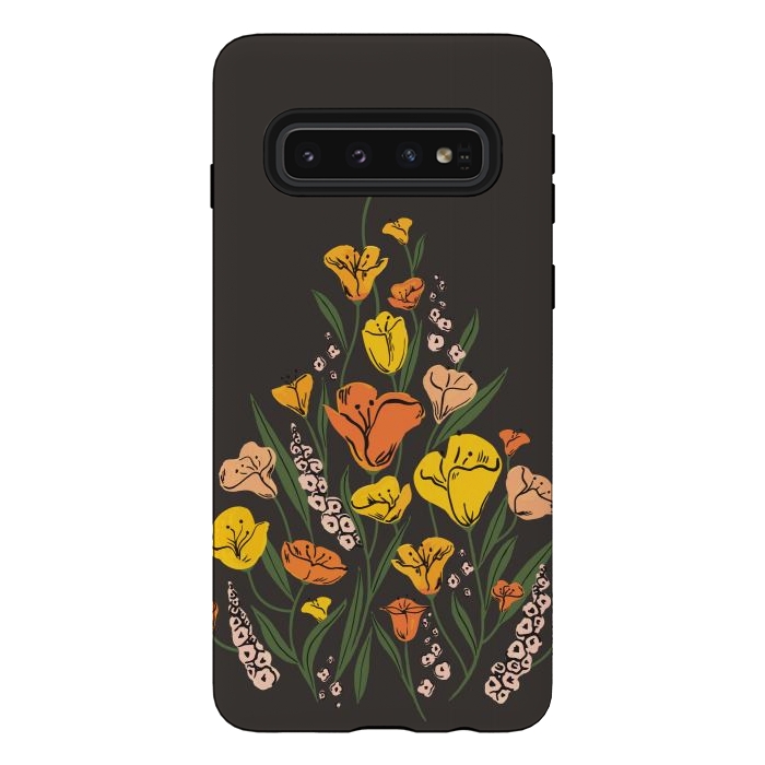 Galaxy S10 StrongFit Wild Poppies by Melissa Lee