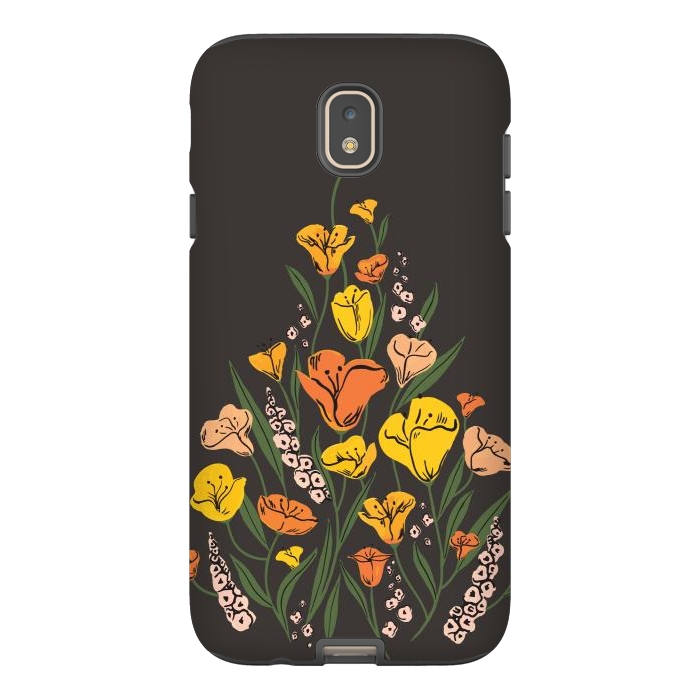 Galaxy J7 StrongFit Wild Poppies by Melissa Lee