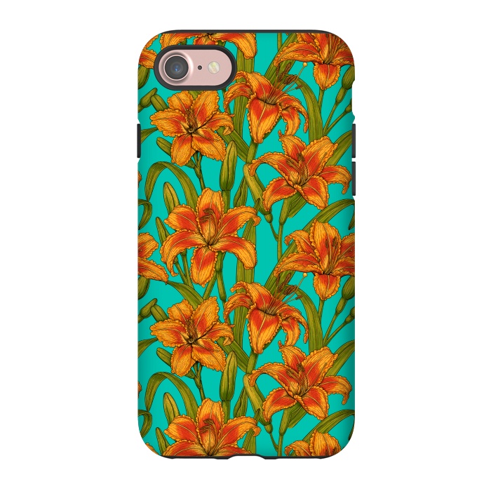 iPhone 7 StrongFit Tawny daylily flowers  by Katerina Kirilova