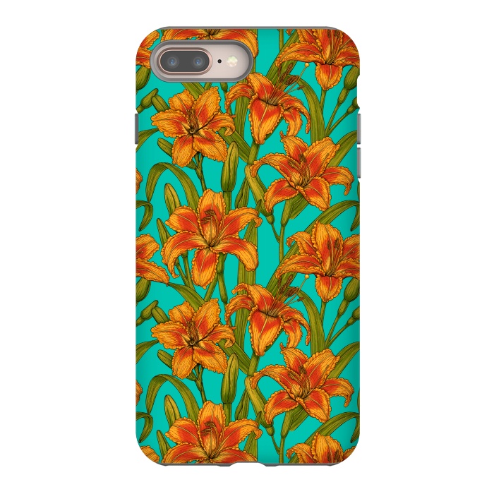 iPhone 7 plus StrongFit Tawny daylily flowers  by Katerina Kirilova