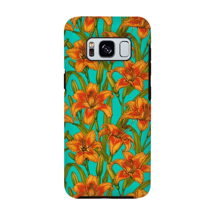 Galaxy S8 StrongFit Tawny daylily flowers  by Katerina Kirilova