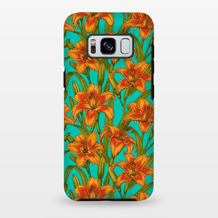 Galaxy S8 plus StrongFit Tawny daylily flowers  by Katerina Kirilova