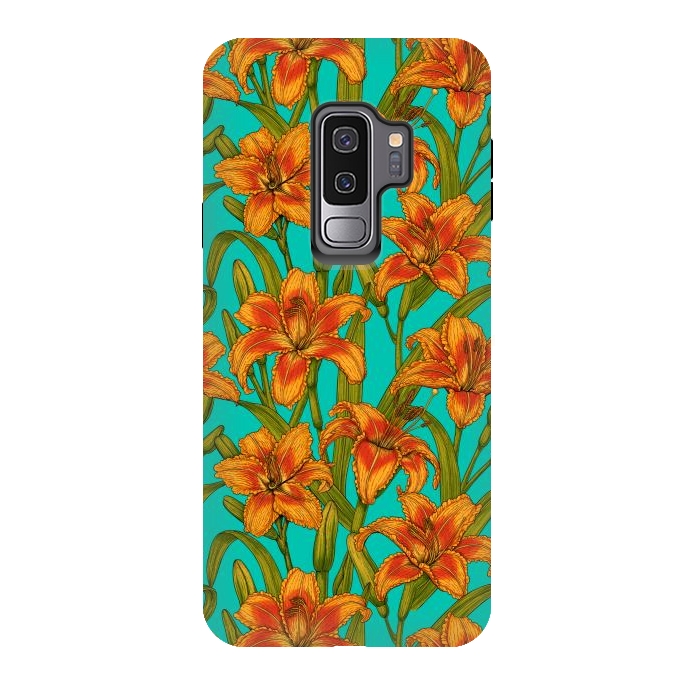 Galaxy S9 plus StrongFit Tawny daylily flowers  by Katerina Kirilova