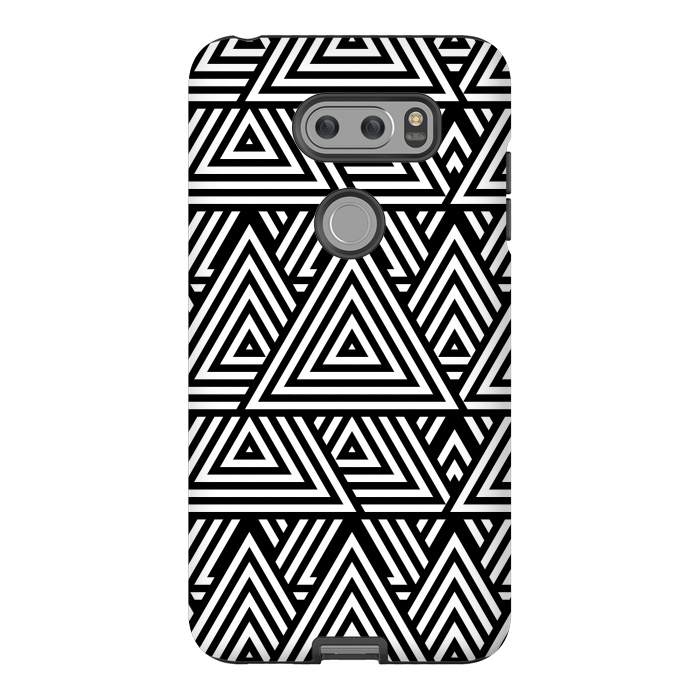 V30 StrongFit Black White Triangle Pattern by Andrea Haase