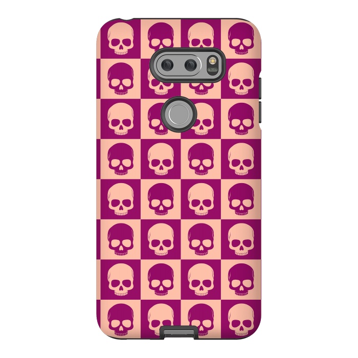 V30 StrongFit Checkered Skulls Pattern II by Art Design Works