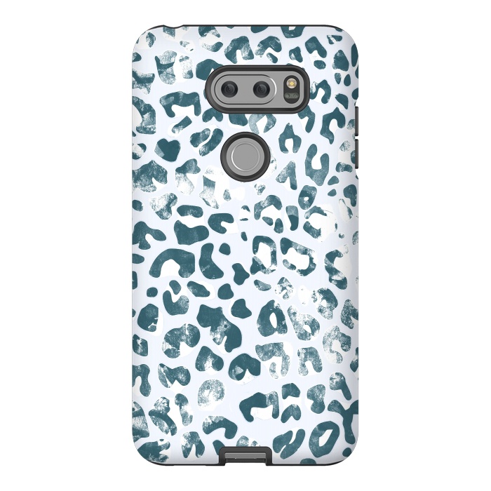 V30 StrongFit textured turquoise leopard print by Oana 