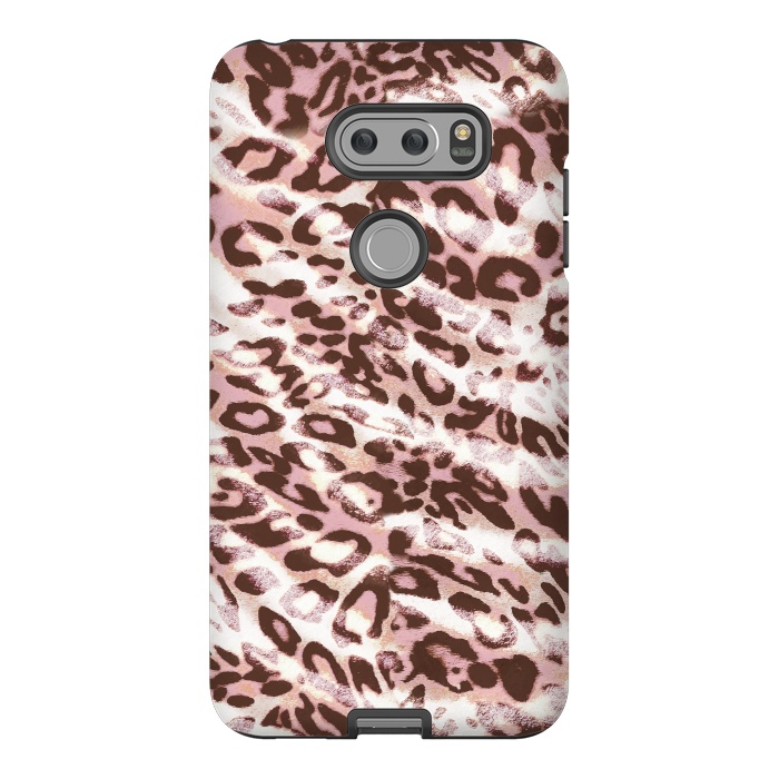 V30 StrongFit brushed pink grungy leopard print spots by Oana 