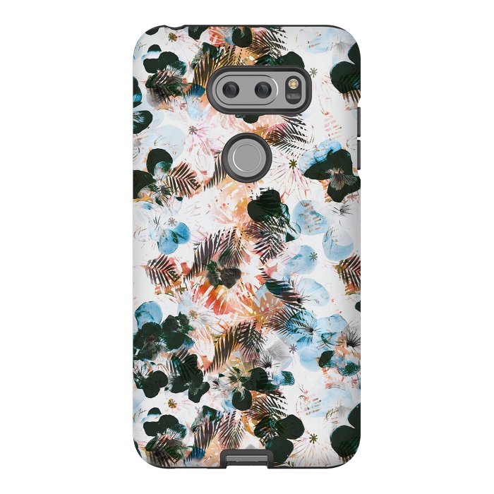 V30 StrongFit Ink pansy petals and foliage pattern by Oana 
