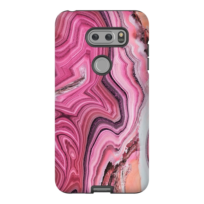 V30 StrongFit Candy pink marble waves by Oana 