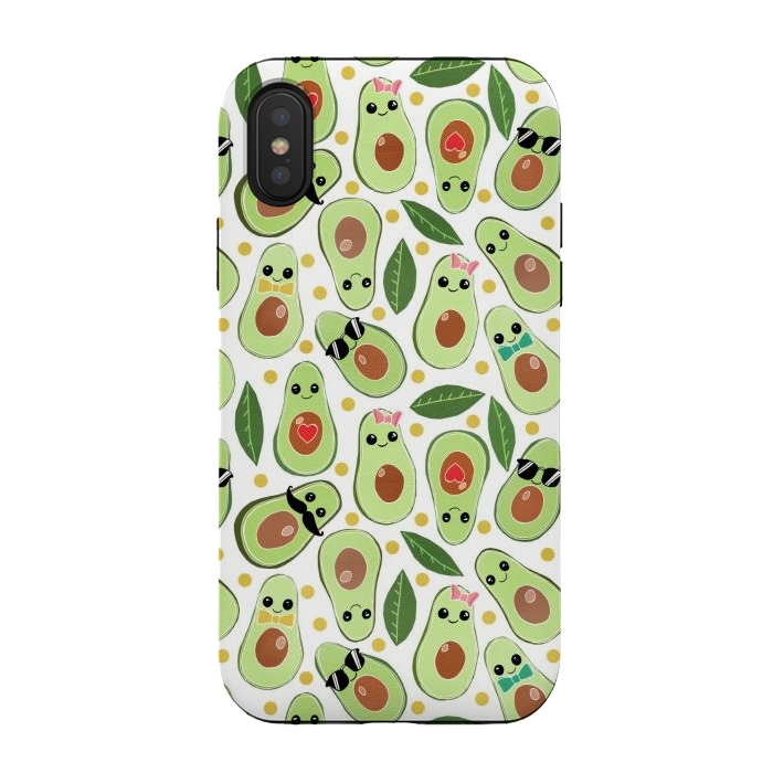 iPhone Xs / X StrongFit Stylish Avocados by Tangerine-Tane