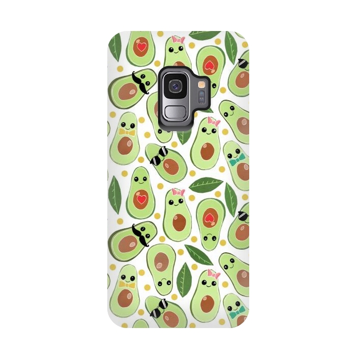 Galaxy S9 StrongFit Stylish Avocados by Tangerine-Tane