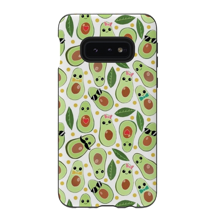 Galaxy S10e StrongFit Stylish Avocados by Tangerine-Tane