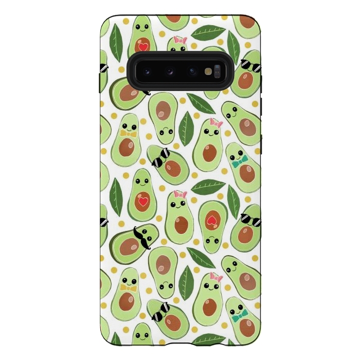 Galaxy S10 plus StrongFit Stylish Avocados by Tangerine-Tane