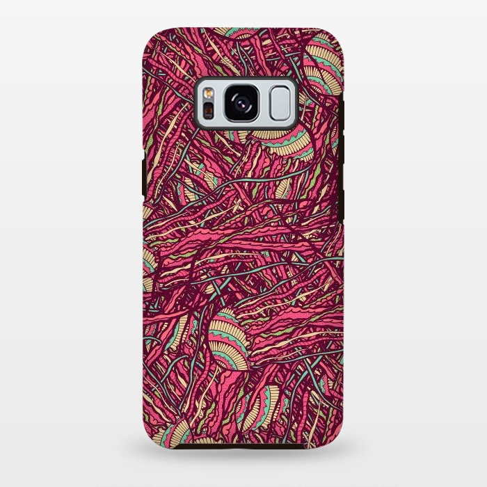 Galaxy S8 plus StrongFit Jellyfish jungle by Steve Wade (Swade)