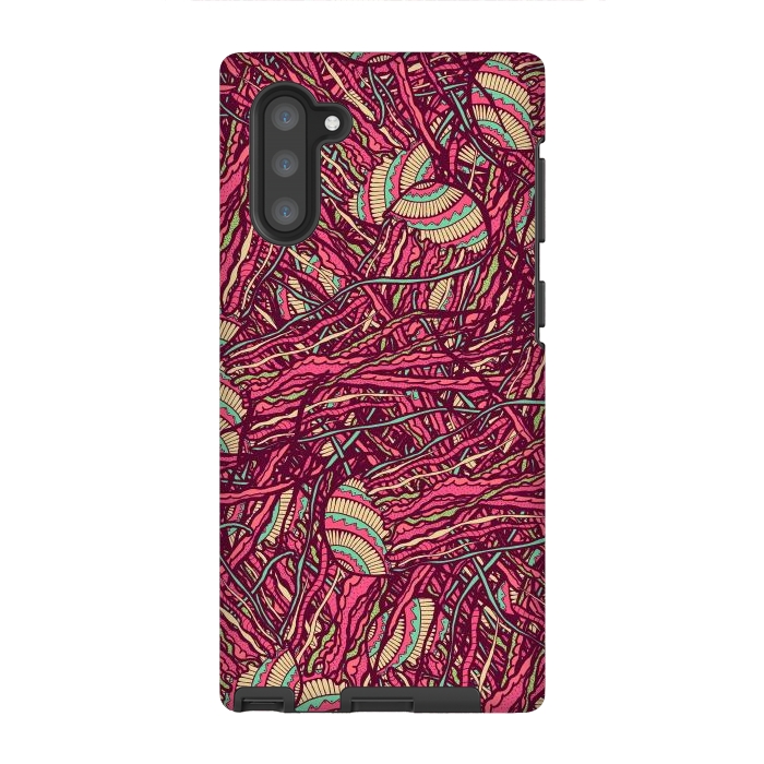 Galaxy Note 10 StrongFit Jellyfish jungle by Steve Wade (Swade)