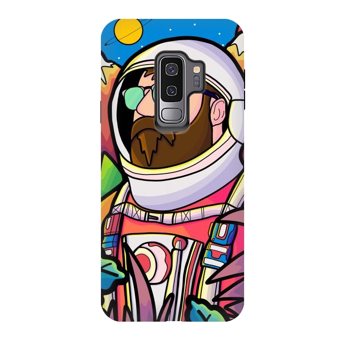 Galaxy S9 plus StrongFit The astronaut explorer by Steve Wade (Swade)