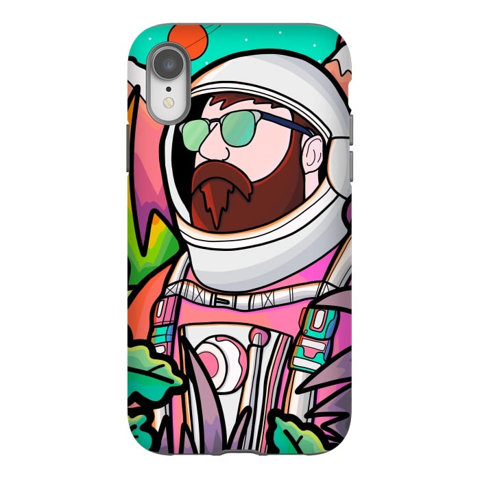 iPhone Xr StrongFit Pastel astronaut by Steve Wade (Swade)