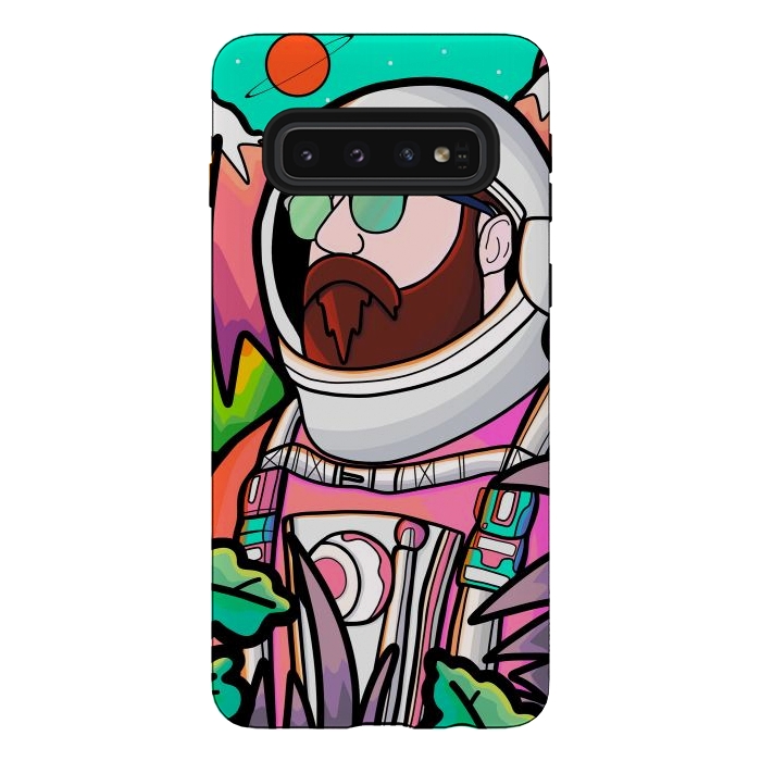 Galaxy S10 StrongFit Pastel astronaut by Steve Wade (Swade)