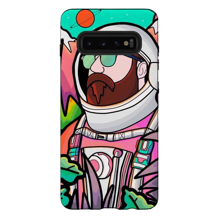 Galaxy S10 plus StrongFit Pastel astronaut by Steve Wade (Swade)