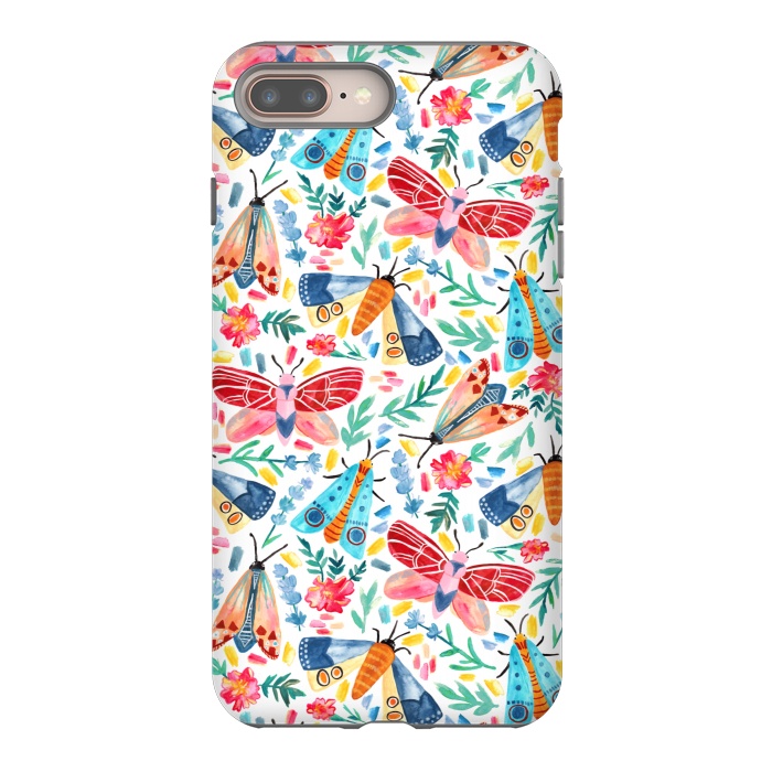 iPhone 7 plus StrongFit Moth Confetti by Tangerine-Tane