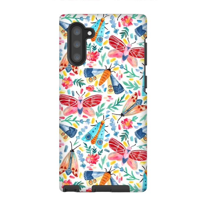 Galaxy Note 10 StrongFit Moth Confetti by Tangerine-Tane