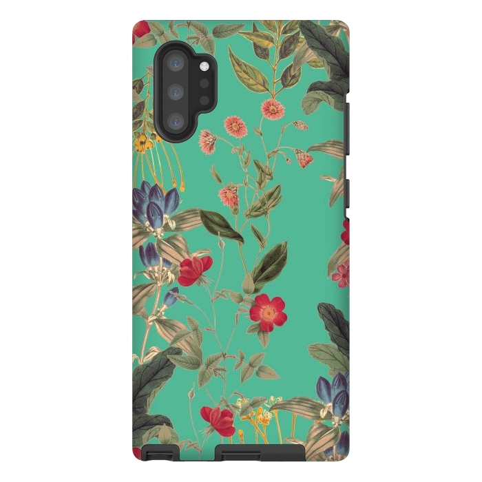 Galaxy Note 10 plus StrongFit Aqua Blooms by Zala Farah