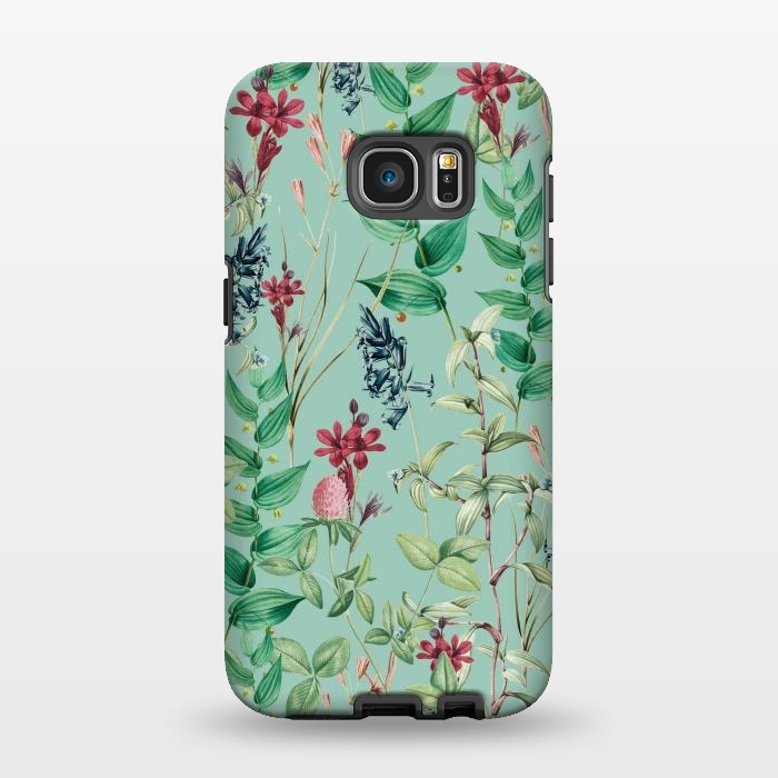 Galaxy S7 EDGE StrongFit Aqua Flora by Zala Farah